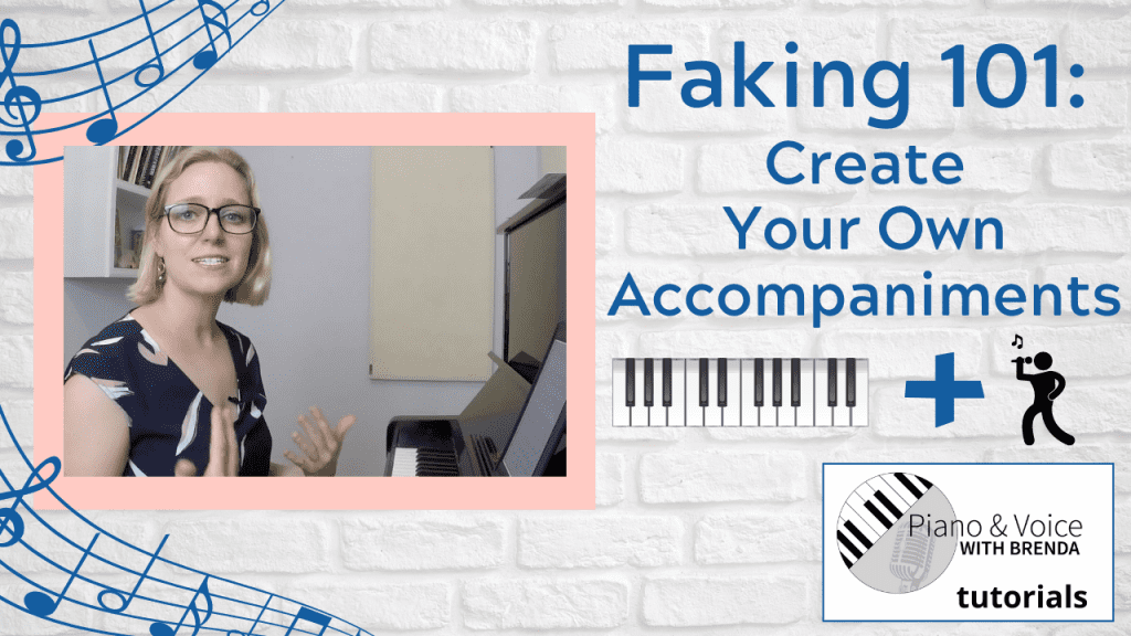Photo of piano teacher playing a Yamaha piano and demonstrating faking skills