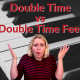 Double time vs double time feel. Brenda Earle Stokes with her arms up in the air like she doesn't understand the difference.