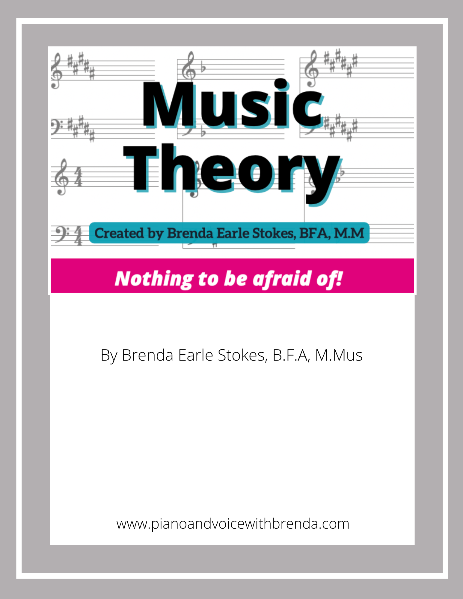 Music theory Course book cover