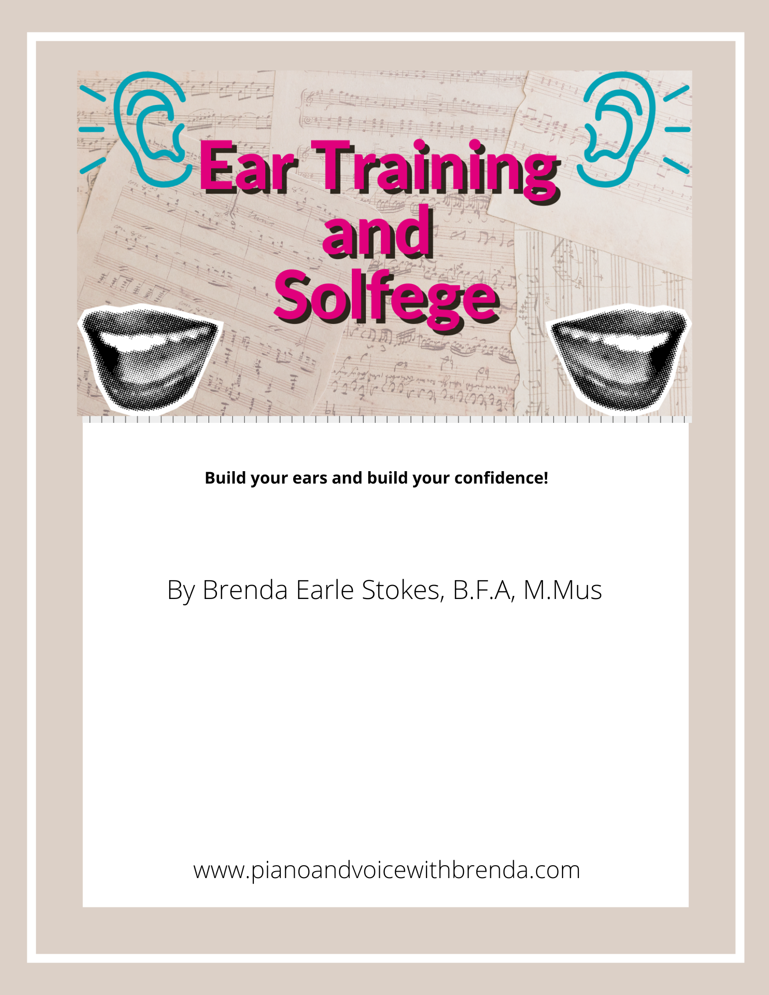 Ear Training and Solfege course book cover
