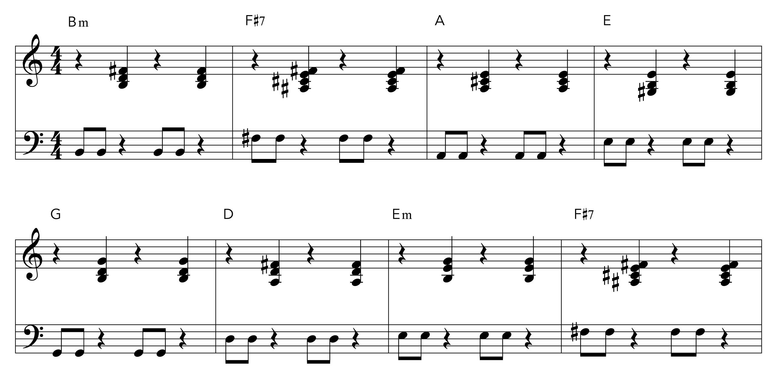 Hotel California simpler accompaniment
