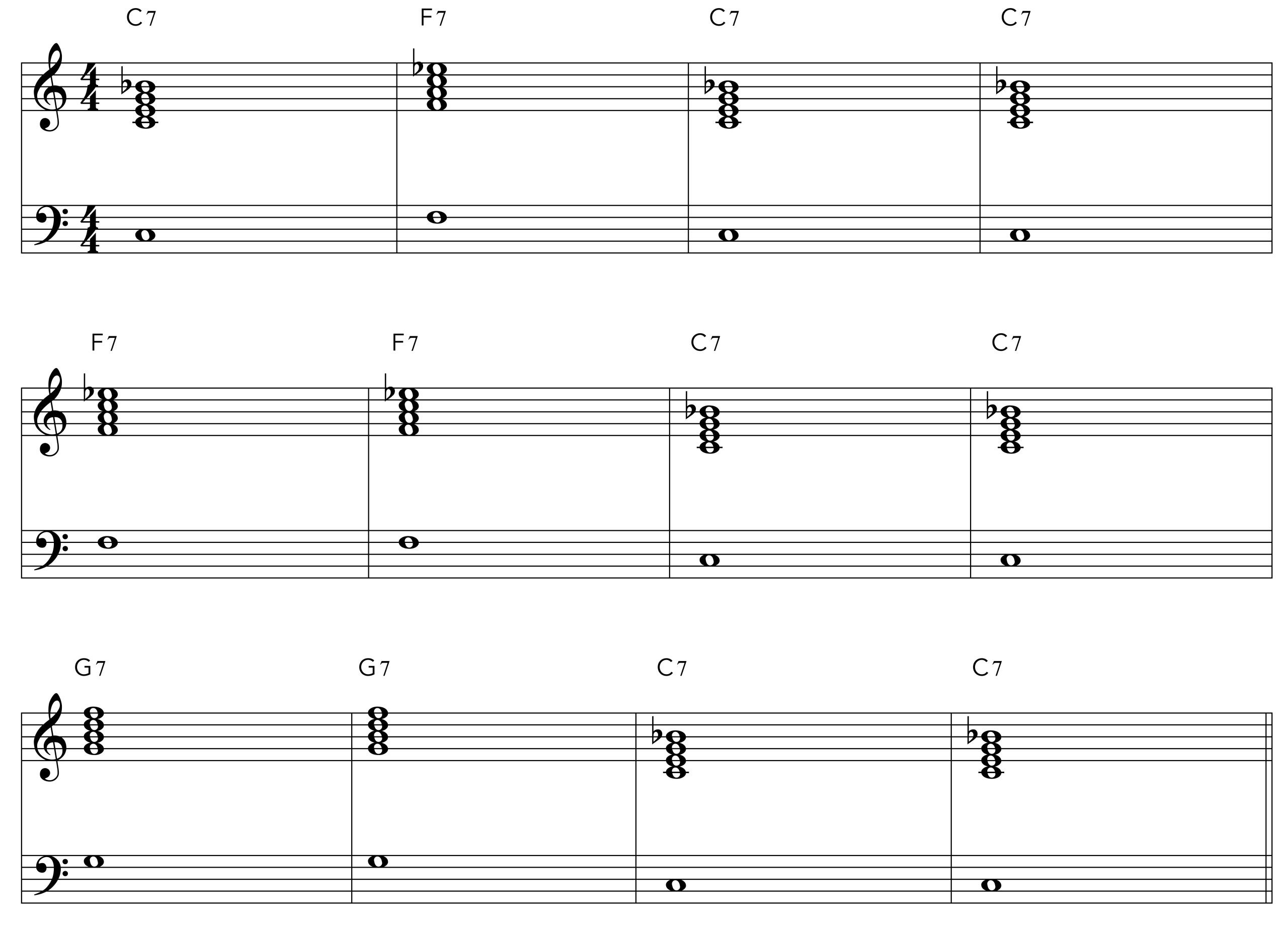 Run Rudolph Run basic C Blues