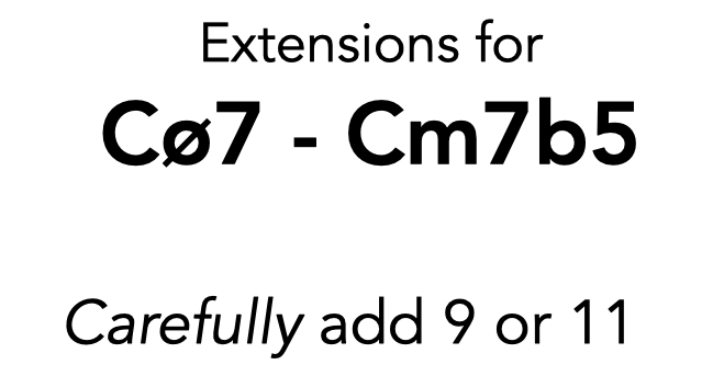 Extensions for Cm7b5