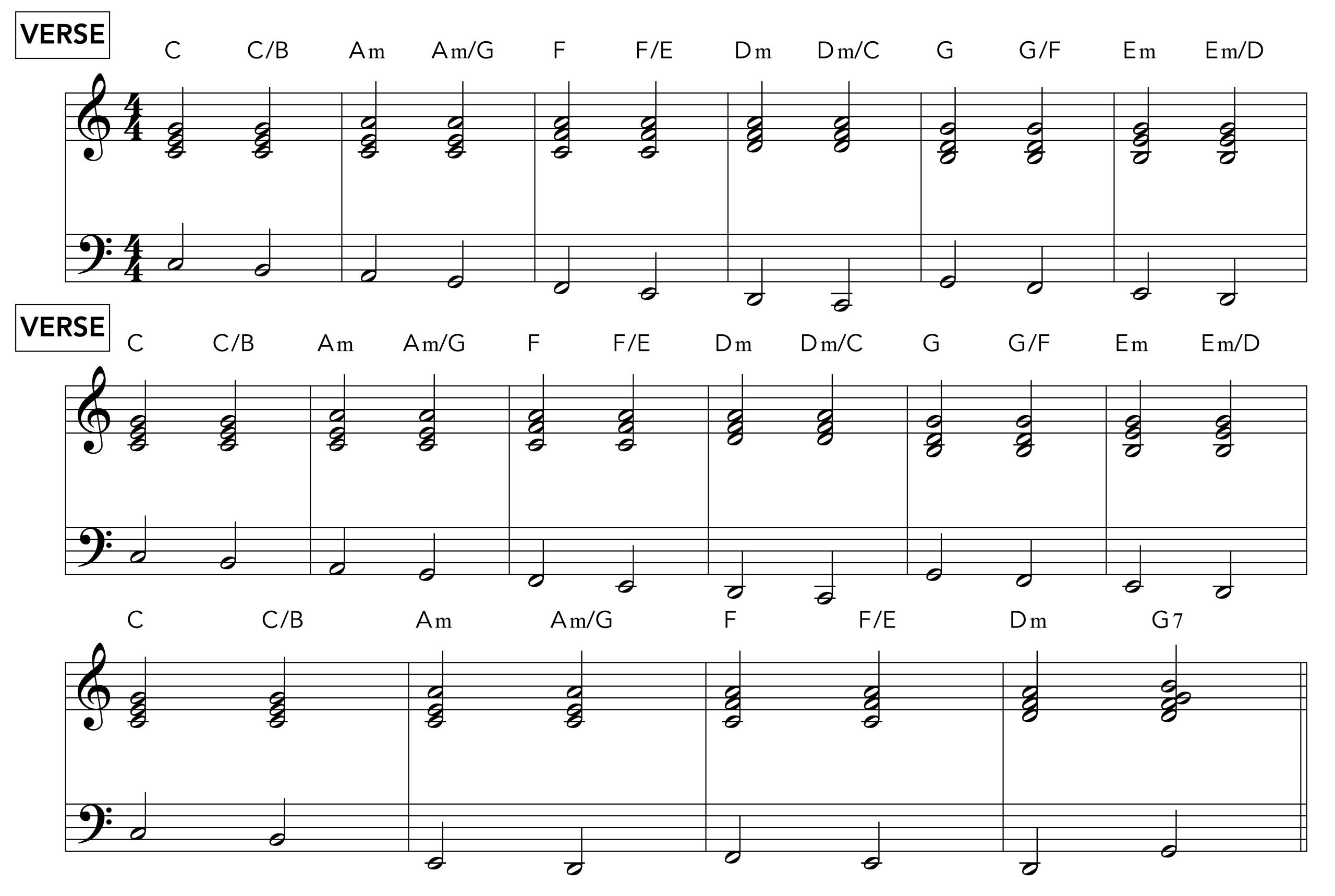 A Whiter Shade of Pale verse 1 and 2 chords